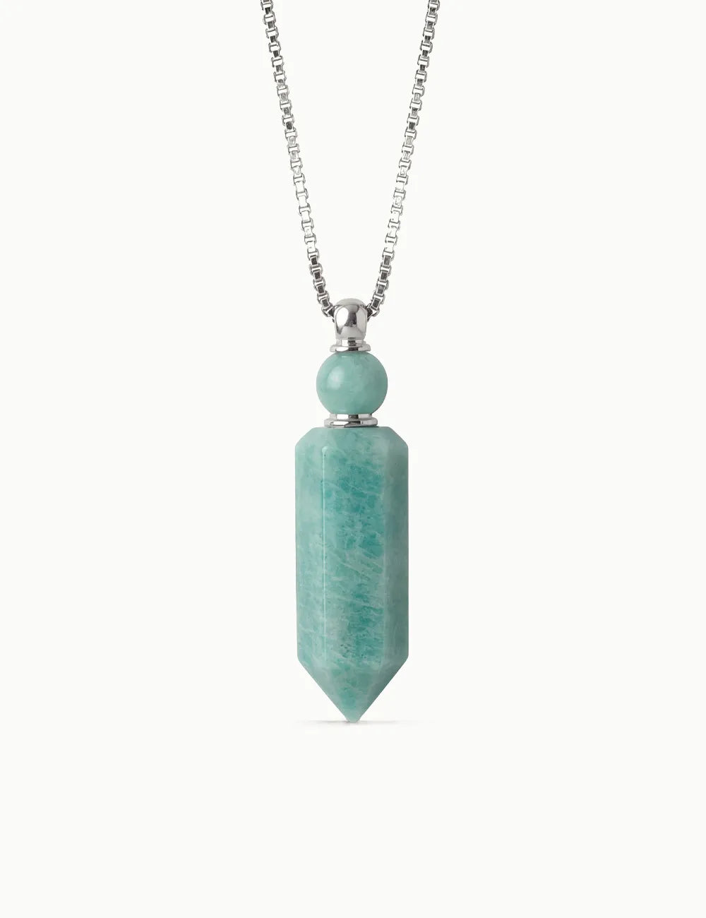 Long Amazonite Aromatherapy Necklace