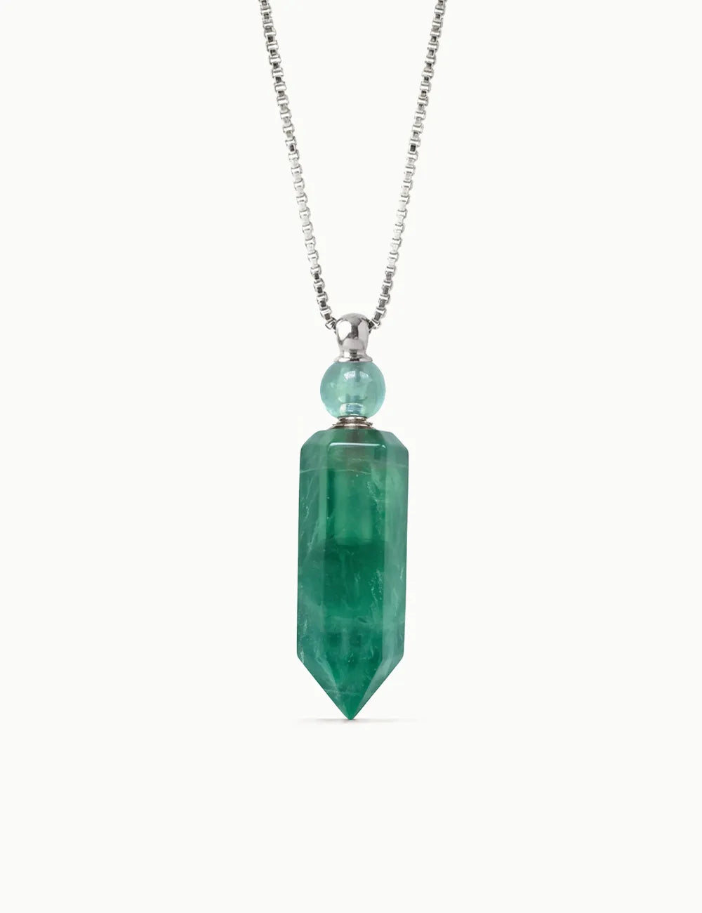 Long Fluorite Aromatherapy Necklace