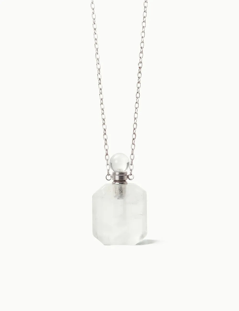 White Quartz Aromatherapy Necklace