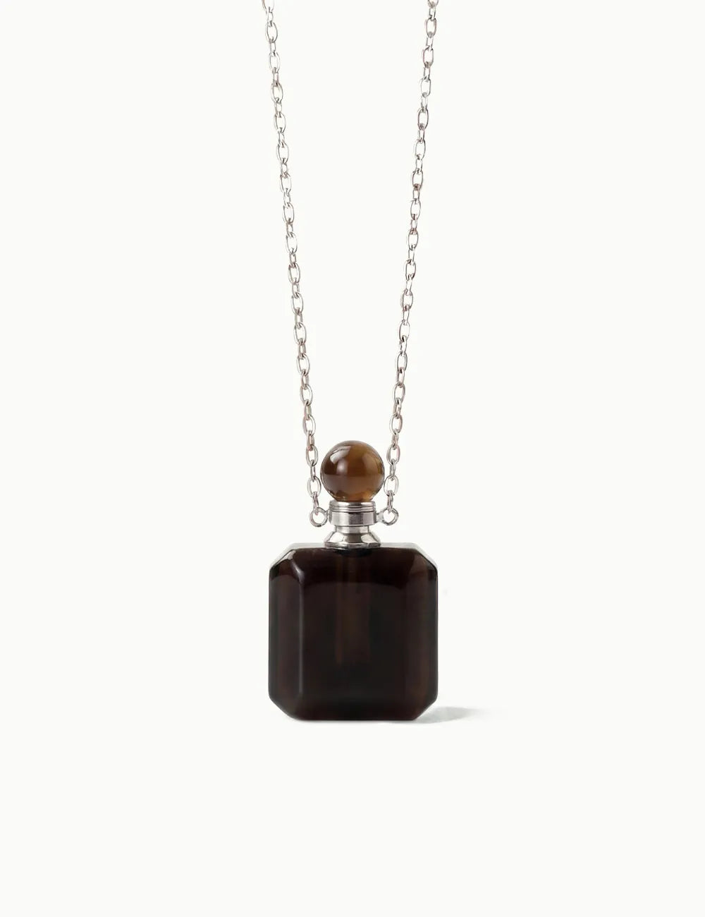 Smoky Quartz Aromatherapy Necklace